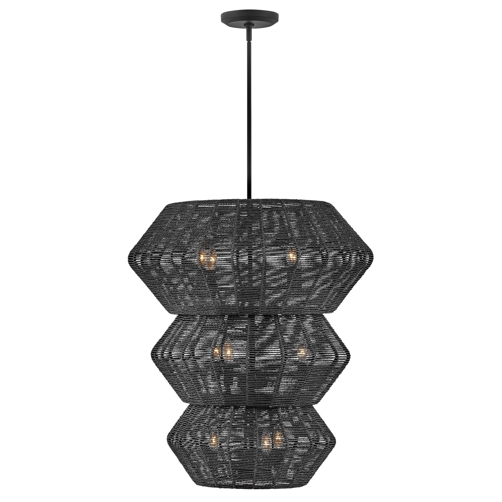 Lisa McDennon Luca 27 Inch Three Tier Chandelier