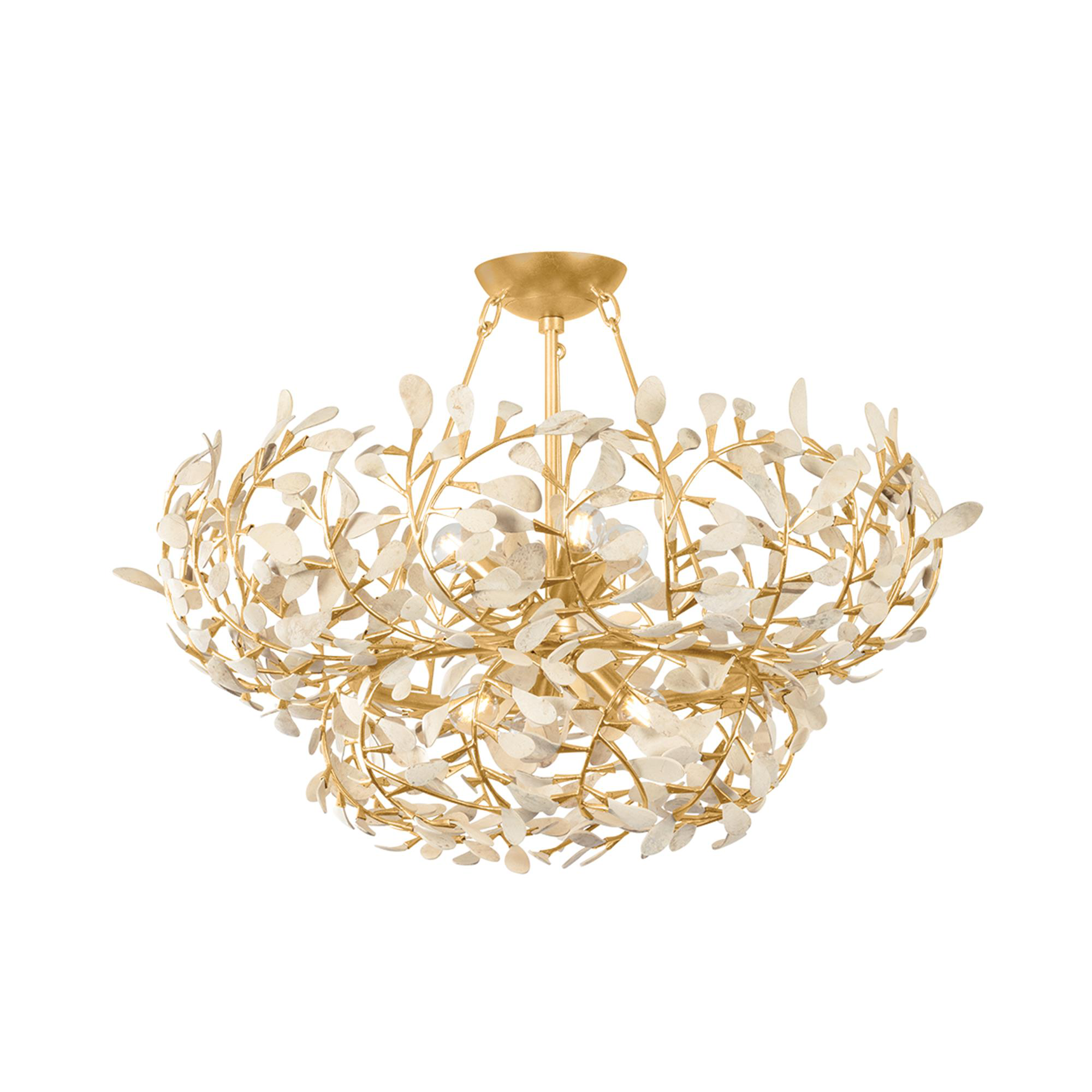 Maybrook 28 Inch Semi Flush Mount