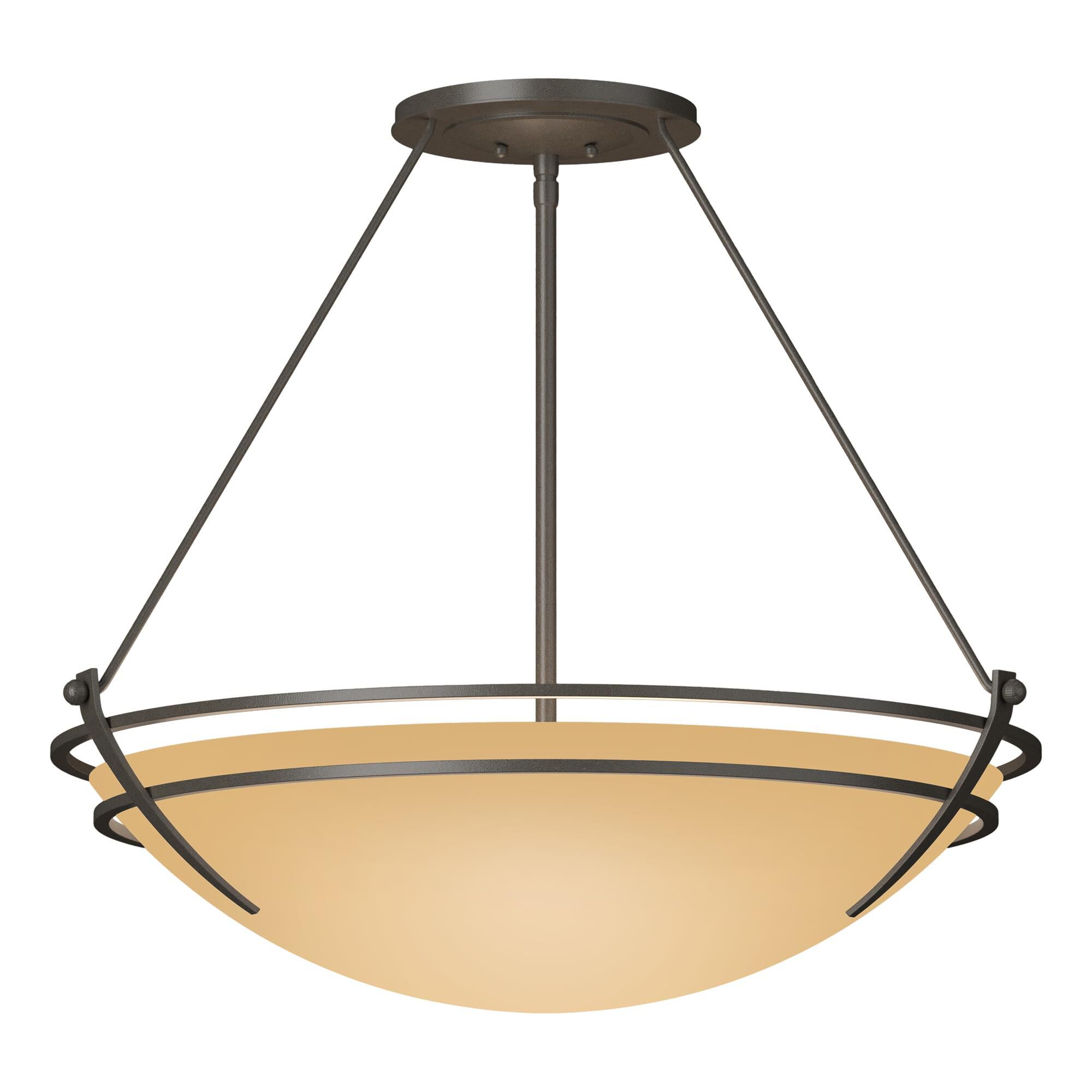 Presidio Tryne 28 Inch 3 Light Semi Flush Mount
