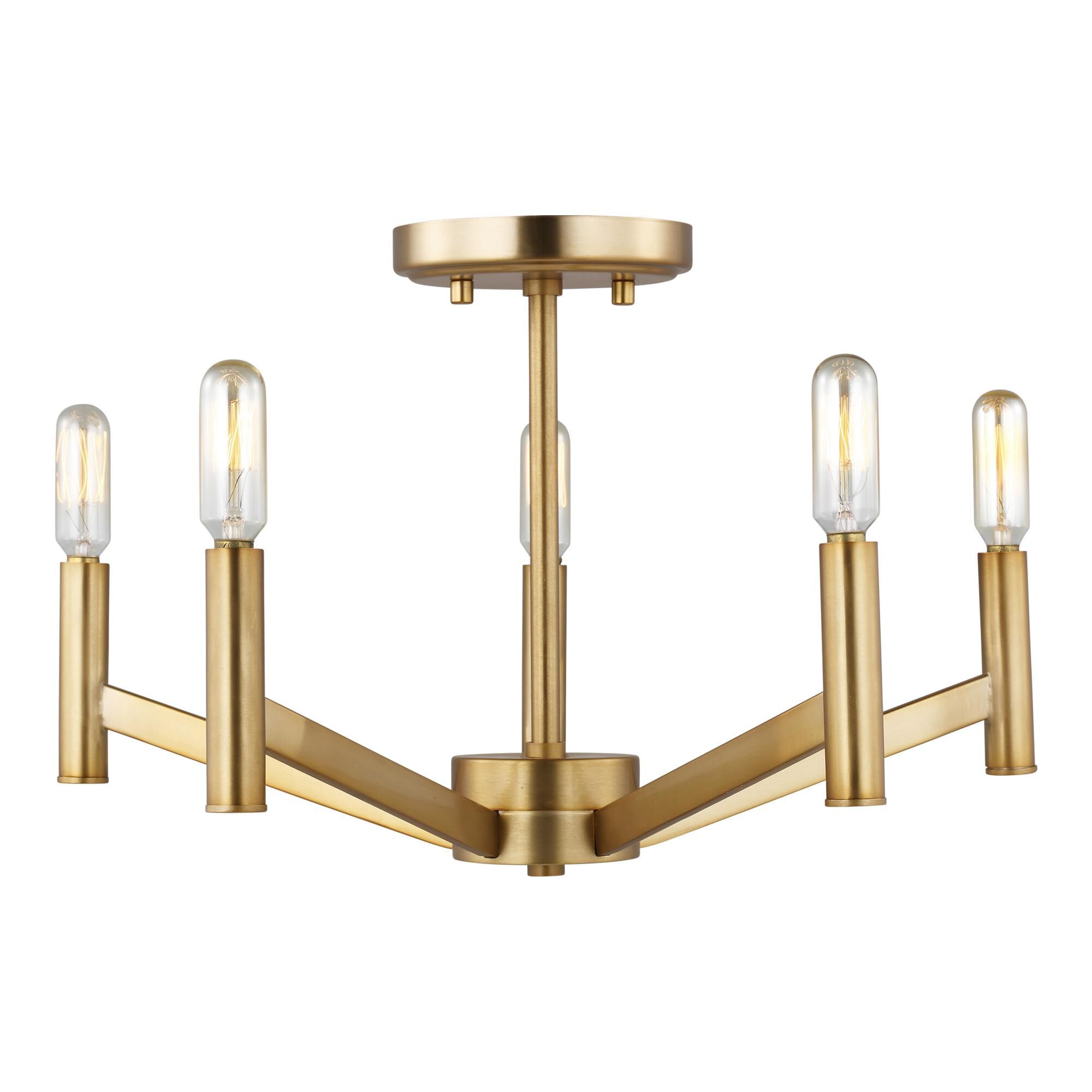 Sean Lavin Vector 18 Inch 5 Light Semi Flush Mount