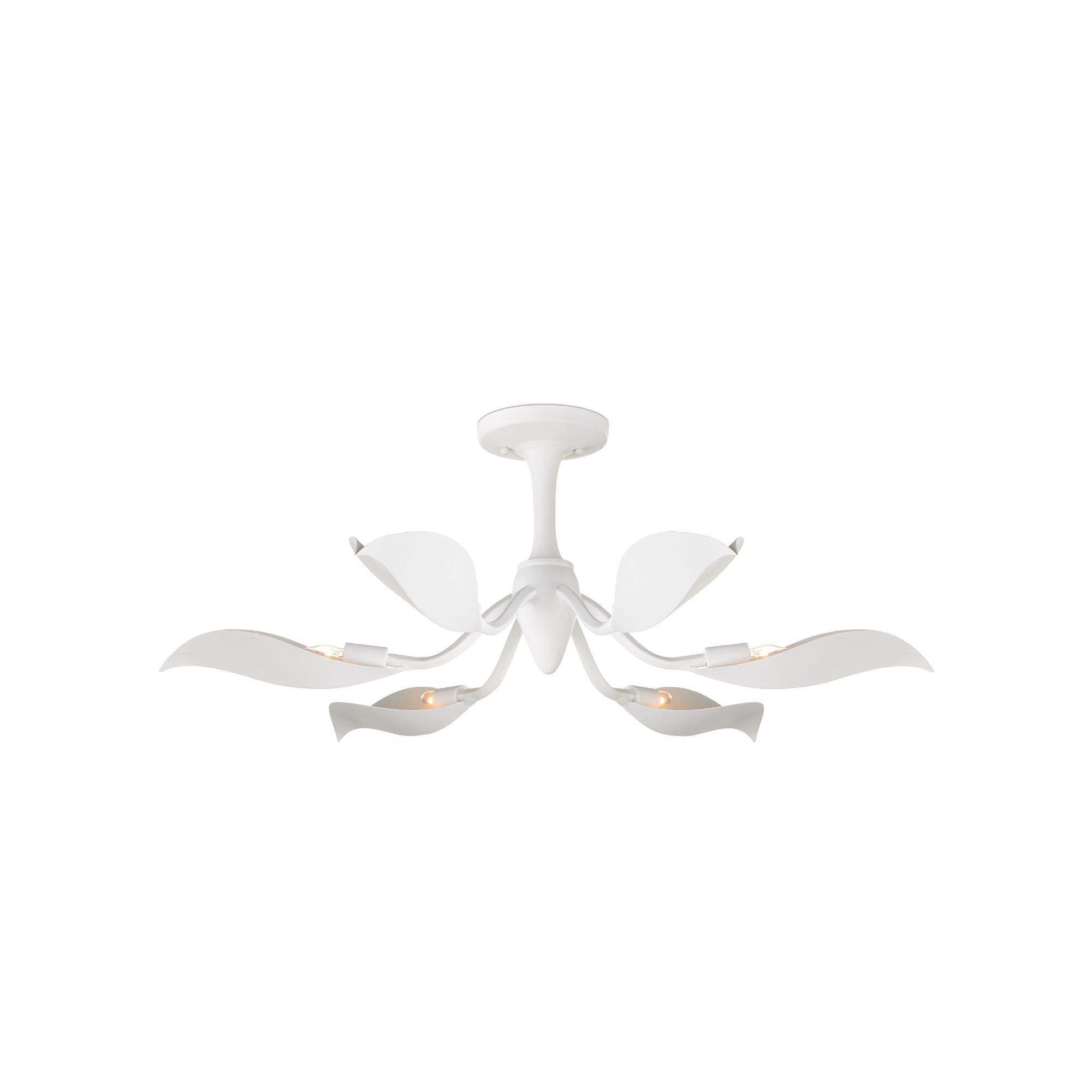 Snowflower 36 Inch Semi Flush Mount