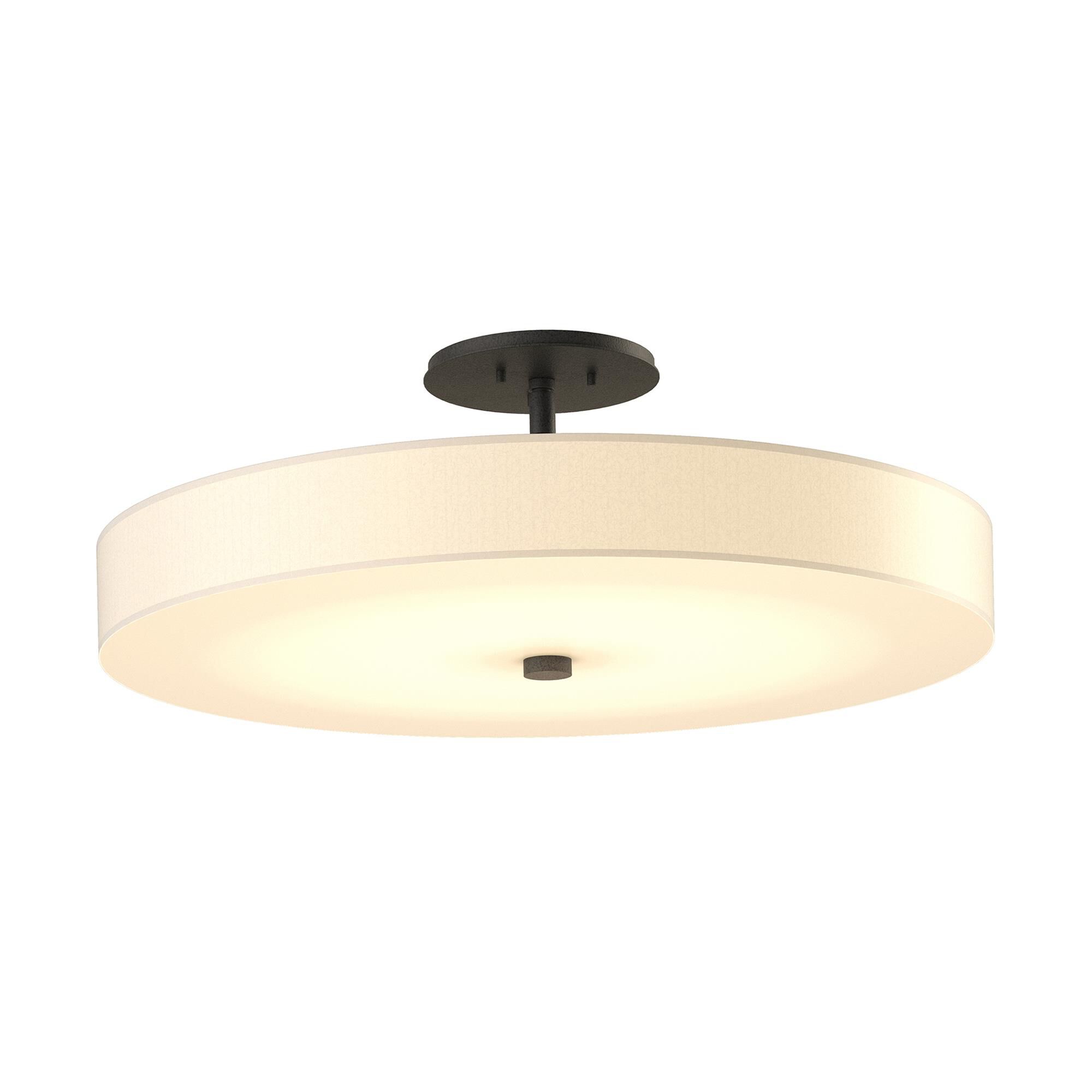 Disq 23 Inch 1 Light LED Semi Flush Mount