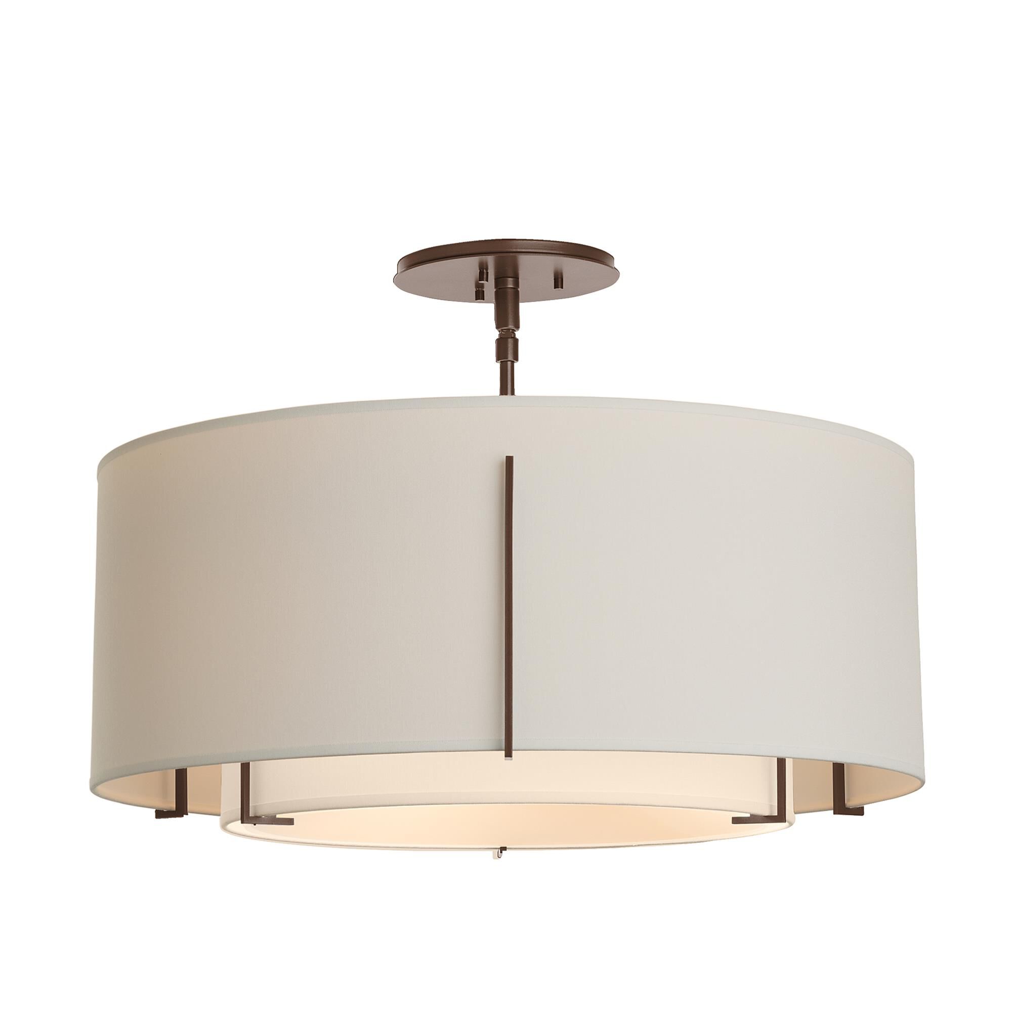 Exos 22 Inch 3 Light Semi Flush Mount