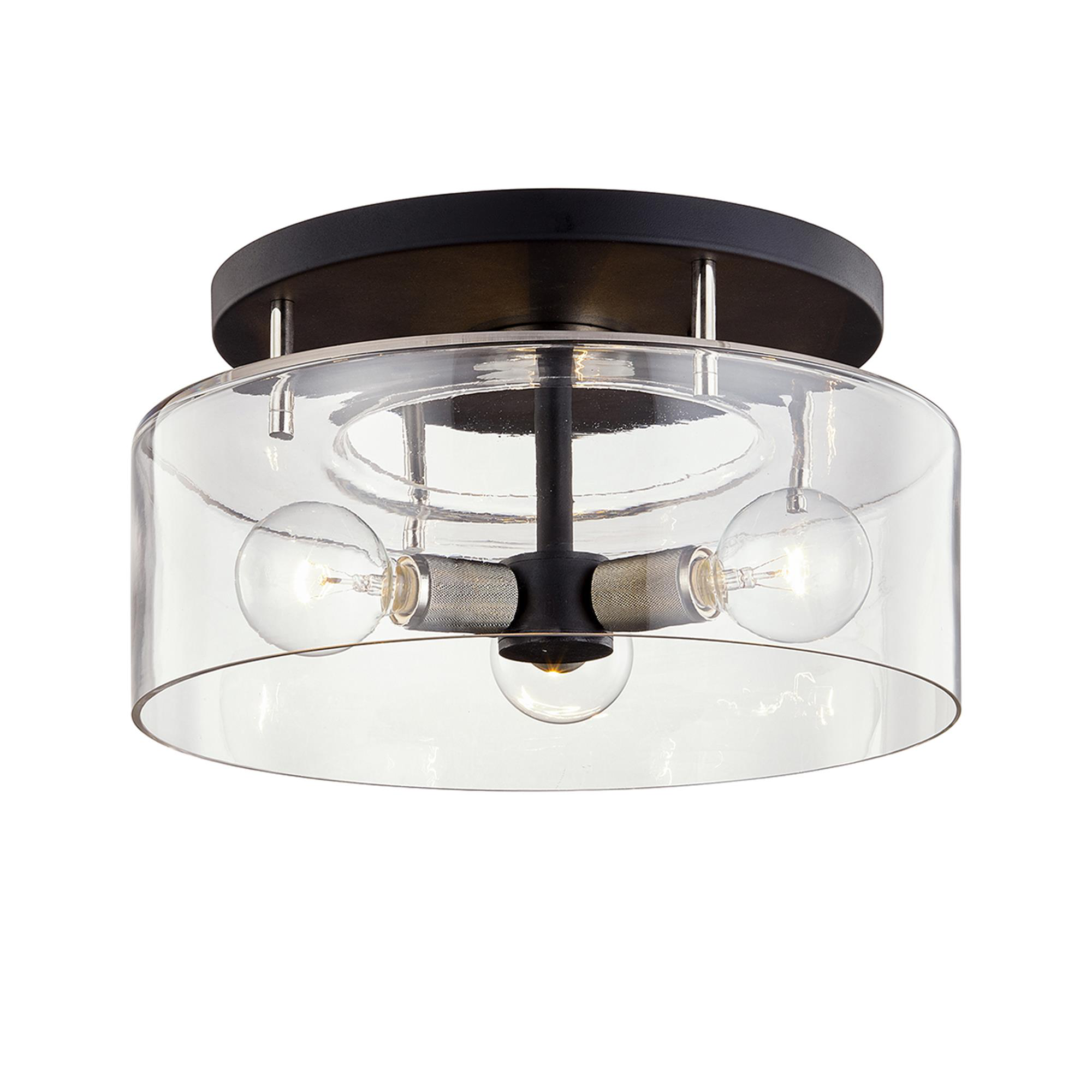 Bergamot Station 17 Inch Semi Flush Mount