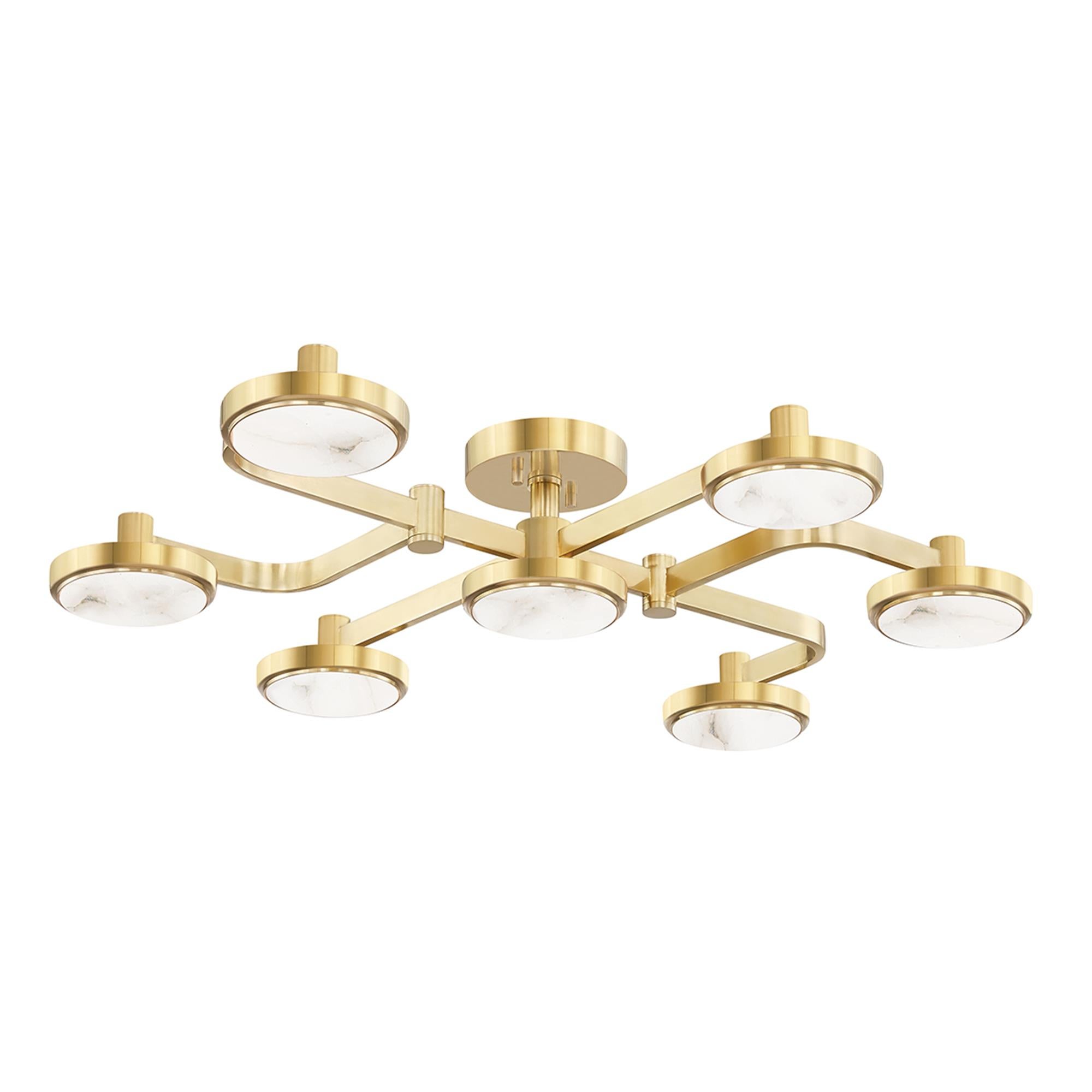 Meander 29 Inch Semi Flush Mount