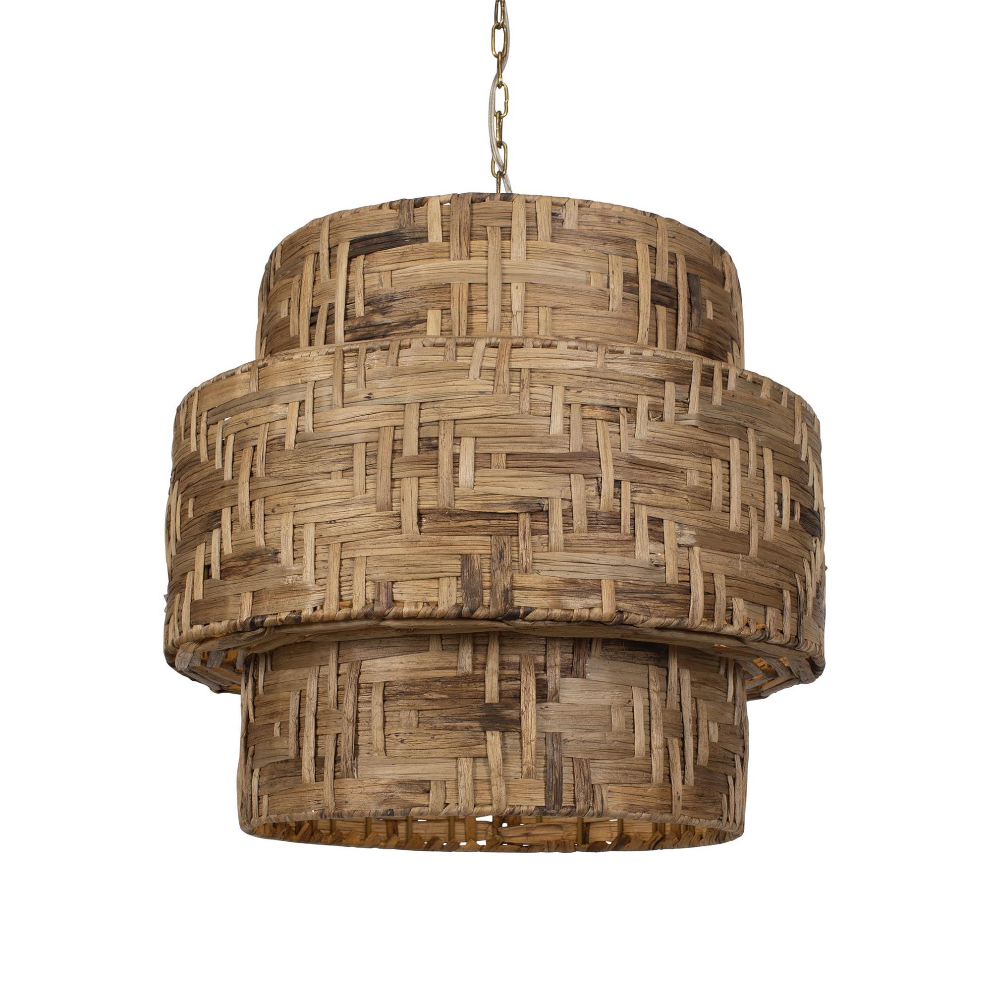 Revelation Design Water Hyacinth 24 Inch Chandelier