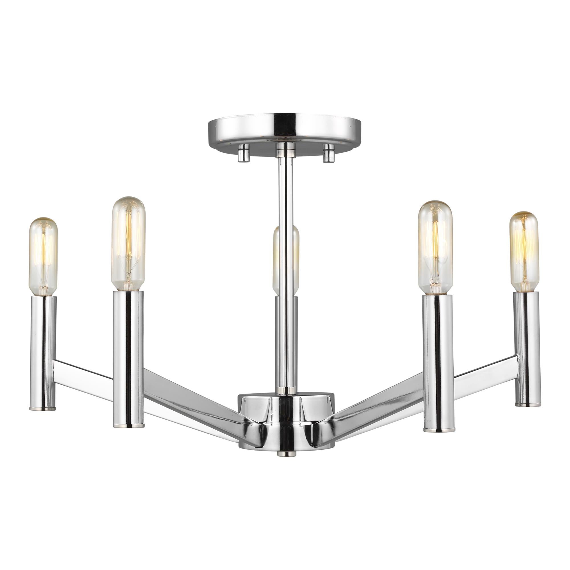 Sean Lavin Vector 18 Inch 5 Light Semi Flush Mount