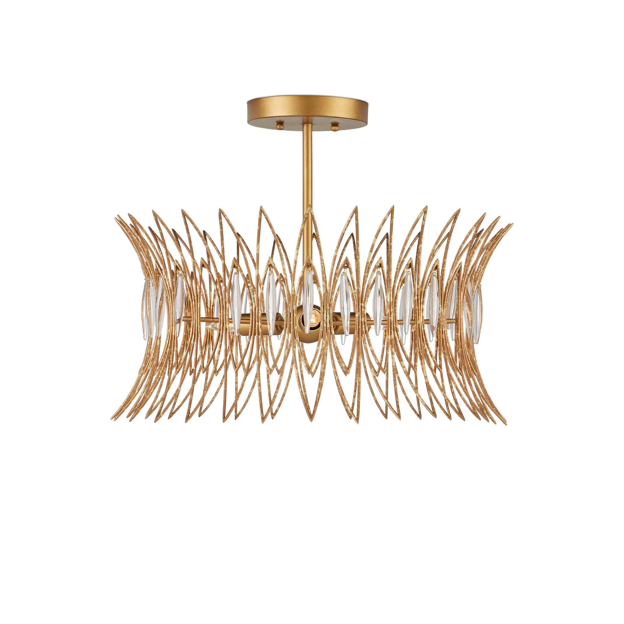 Marquise 20 Inch Semi Flush Mount