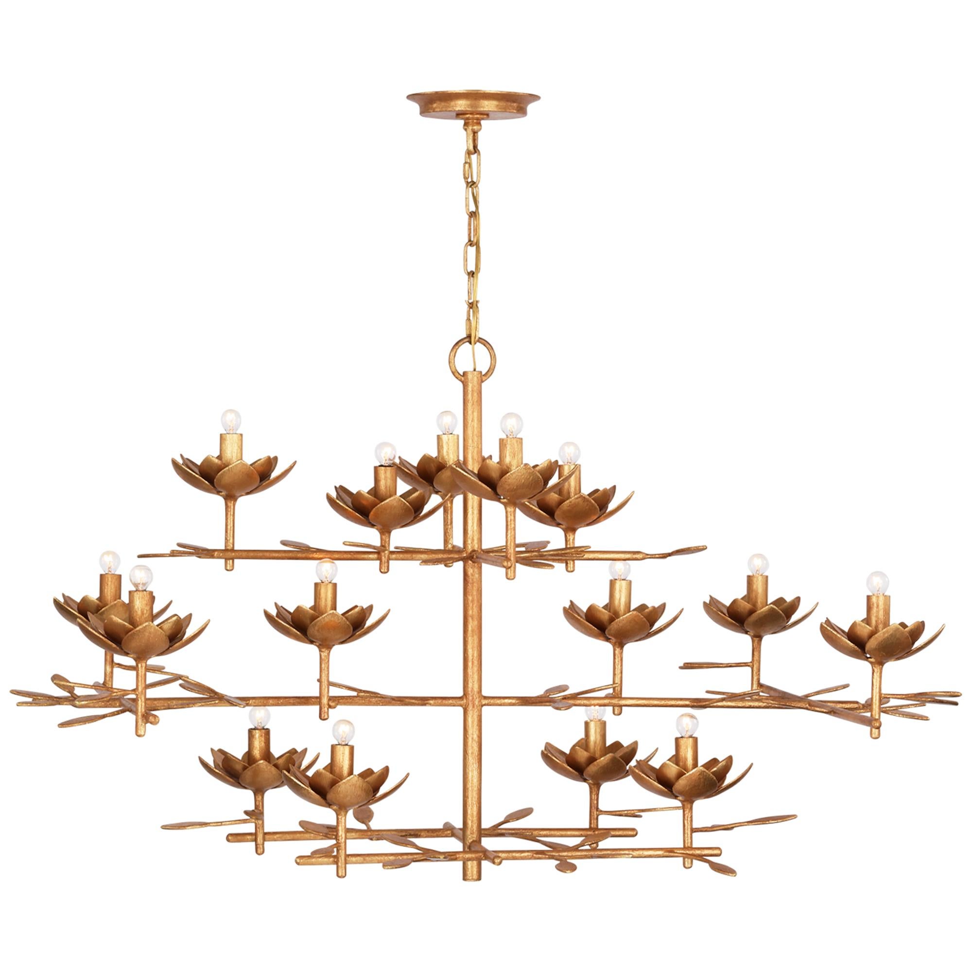 Julie Neill Clementine 48 Inch 15 Light LED Chandelier