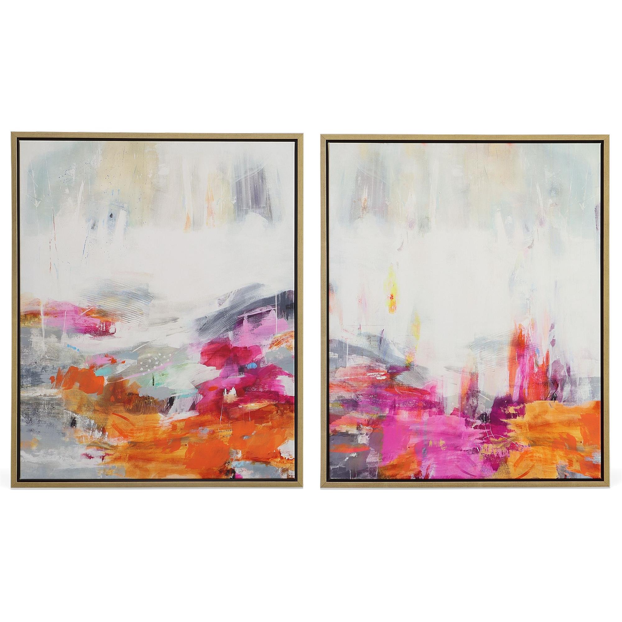 Uttermost Color Theory Framed Abstract Art Set/2 Print